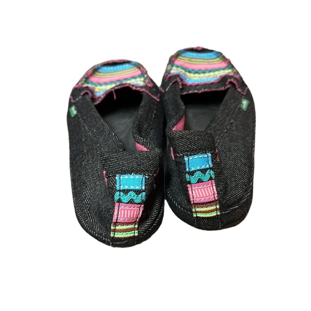 Sanuk Charcoal Gray Slip On Flats 10 - Picture 2 of 4
